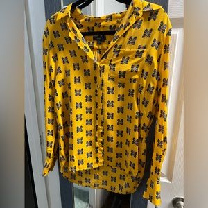 J.Crew Silk Butterfly Blouse